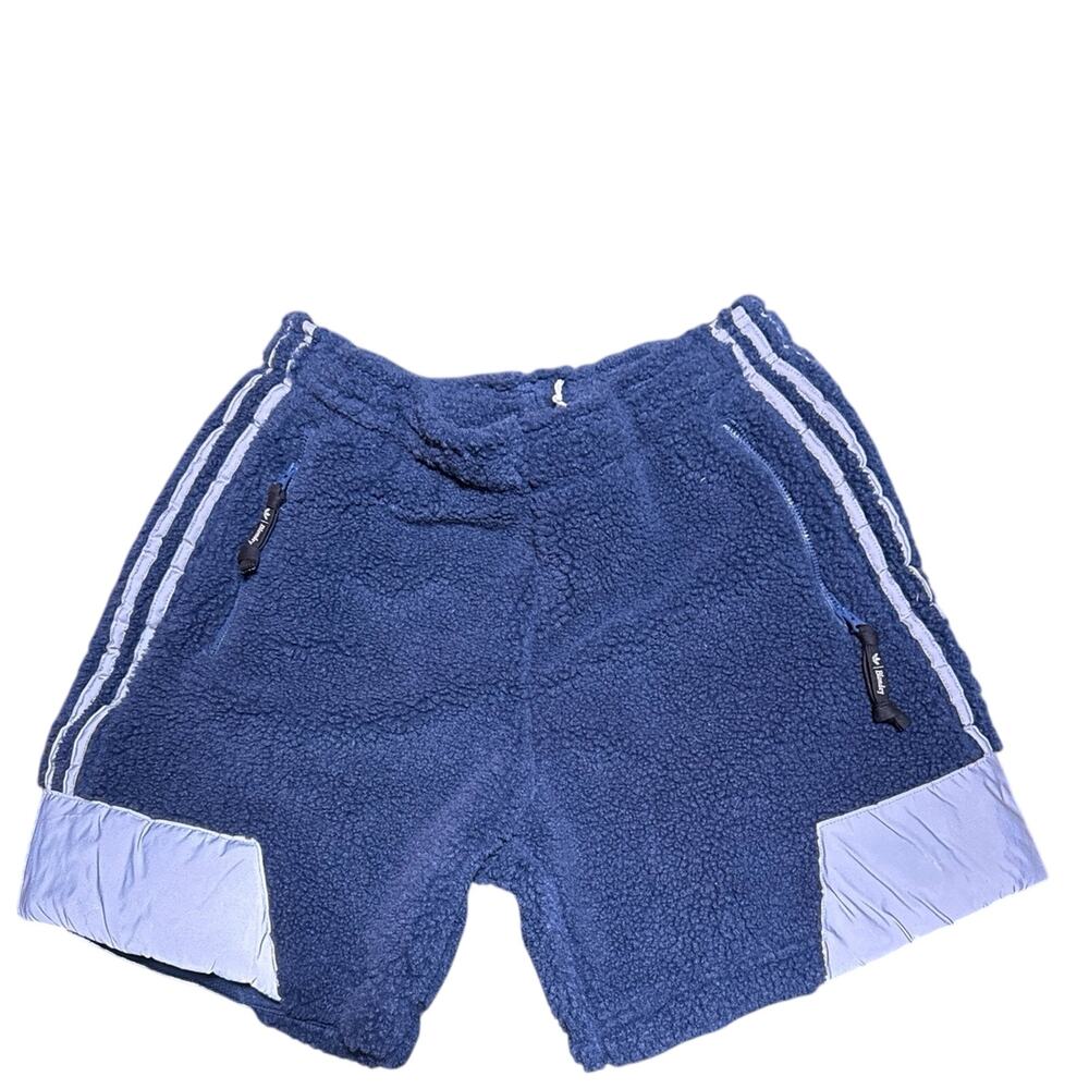 Adidas Sherpa Men Shorts - Blue - Size Medium